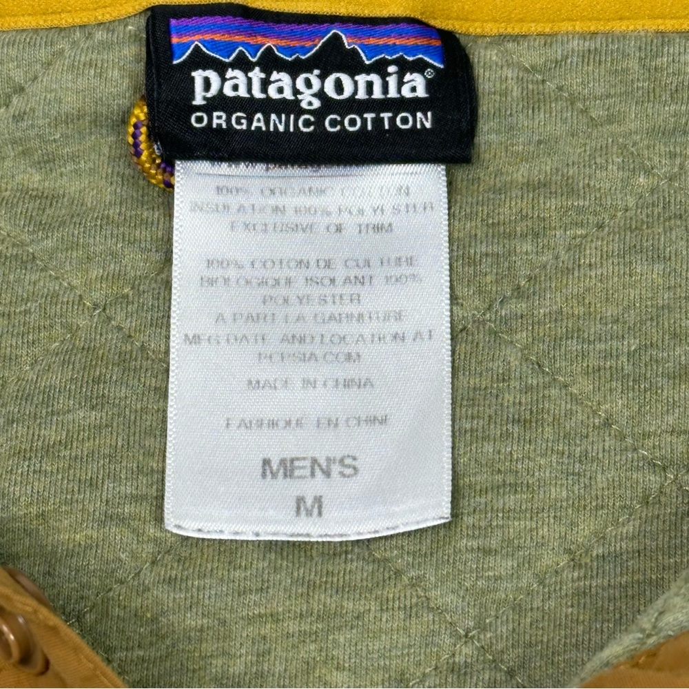 Patagonia Men’s 40th Anniversary Organic Cotton Snap T Pullover Fatigue Green M - Picture 9 of 9